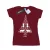 Disney Dames/Dames Frozen Kerstboom Katoenen T-Shirt (Bourgondië)