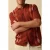 Sissy-Boy regular fit gebreid geruit T-shirt – donkerrood