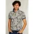 River Woods Custom Fit Cotton Floral Polo Equator Mix Khaki
