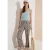 Straight Leg broek met zebraprint