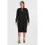 Plus Basics jurk van travelstof zwart