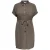 ONLY CARMAKOMA blousejurk met ceintuur bruin