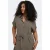 ONLY CARMAKOMA blousejurk met ceintuur bruin