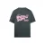 No Way Monday T-shirt met backprint antraciet