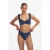 Beachlife niet-voorgevormde beugel bikinitop broderie anglaise donkerblauw