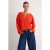 TRENDYOLMİLLA Dames Rood Effen Lang Oversized Sweatshirts