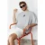 TRENDYOL MAN Jongens Grijs Dierenprint Kort Oversized T-shirts