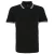 Asquith & Fox Heren Klassiek Fit getipt Poloshirt (Zwart/Wit)
