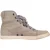 Lanvin hoge sneakers met textuur in beige leer