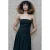Mango strapless broderie maxi jurk – zwart