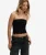 Athletic Essentials Bandeau Top Slanke Pasvorm Black