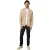Threadbare Herenvest van gestructureerd breisel met knopen (Dijon)