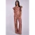 Freebird wide leg high waist broek koper