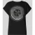 Printed Cotton Round Neck Short Sleeve T-Shirt Wo – Black Shirts