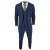 Heren Blauwe Tweed Ruit 3-Piece Pak