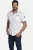 Jan Vanderstorm loose fit overhemd SKIRNIR Plus Size met contrastbies en borduursels wit
