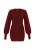 faina Gebreide jurk  merlot
