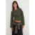 TRENDYOLMİLLA Dames Kaki Effen Lang Getailleerd Blouses