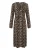 Kaffe Jurk ‘KAKatrine’  bruin / cappuccino / zwart