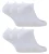 Set van 6 uniseks ademende, katoenrijke sneakersokken – Wit