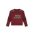 Ballin rechtvallende sweater met backprint – donkerrood