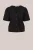 WE Fashion – Dames jersey top met ballonmouwen – Regular fit – Zwart – Viscose –