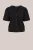 WE Fashion – Dames jersey top met ballonmouwen – Regular fit – Zwart – Viscose –