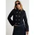 TRENDYOLMİLLA Dames Donkerblauw Effen Lang, Getailleerd Jassen