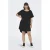 ONLY CARMAKOMA T-shirtjurk zwart