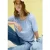 Cecil Dames Blouse met Stretch kraag in Blauw