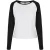 Urban Classics Dames contrast raglan t-shirt met lange mouwen