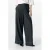 OBJECT wide leg regular waist casual broek met krijtstreep zwart