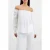 French Connection Birch Smock Sleeve Top Linen White