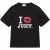 Juicy Couture Juicy Couture I â€˜Kissâ€ Juicy Fitted Ringer Tee ZWART –