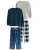 Next Nachtkledij  blauw / donkerblauw / lichtgrijs