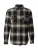 RIP CURL Functioneel overhemd ‘COUNT’  taupe / donkergrijs / zwart
