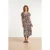 Smashed Lemon Zomerse maxi-jurk met v-hals en palmprint |