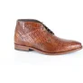 Rehab Barry croco 421 brown heren veterboots gekleed
