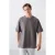 Heren Oversized Crew Neck T-Shirt Met Patch