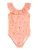 PLAYSHOES Badpak ‘Surfbrett Palme’  beige / donkerblauw / donkeroranje / poederroze