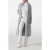 GUESS Marciano By  Paula Faux Fur Long Cardi Silk Gray