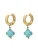 Cala Rose Oorbellen ‘LIORA’  turquoise