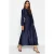 Trendyol Modest Dames Donkerblauw Effen Maxi Lang Stijlvol/Avond A-lijn Modest Avond Jurken