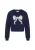 MYMO Sweatshirt  donkerblauw / wit