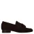 Manfield suède loafers – donkerbruin