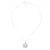 Orphelia ‘Oceane’ Dames 925 Sterling Zilveren Ketting met Hanger – Zilver/Roze ZH-7090/1