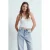 Dames Kant Halters Crop Blouse