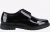 Hush Puppies Verity Slip On Leren Damesschoenen Met Lakleren Zwarte Brogues.
