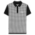 Lambretta Heren Gingham All-Over Print Big & Tall Polo Shirt (Zwart)