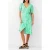 French Connection Florale Button-thru Dress Midi Poise Green/white